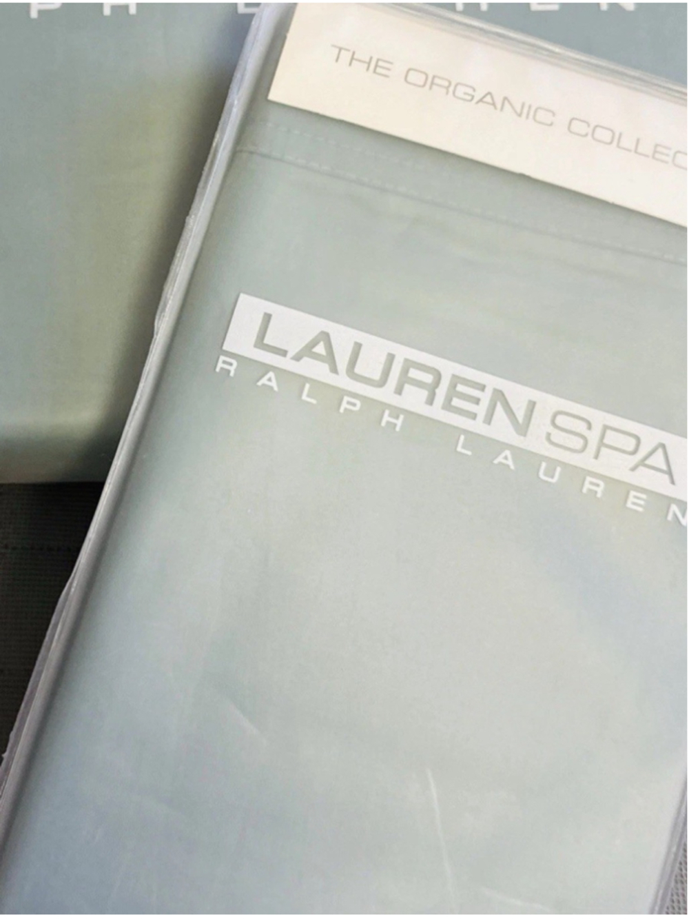 Ralph Lauren Spa Organic Cotton Dusty 2 King Pillowcases NWT Vintage